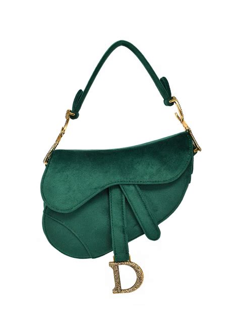 dior mini saddle bag green